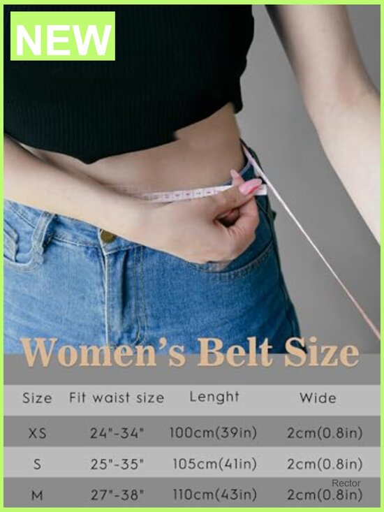 Skinny Leather Belt for Jeans Dresses Pants Soft Waistband with Gold Buckle main image 4